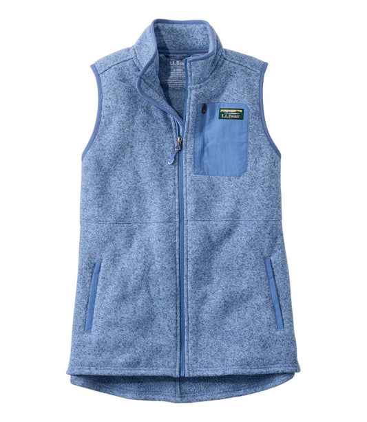 Women's L.L.Bean Sweater Fleece Long Vest - L.L.Bean Great Value