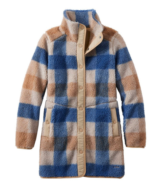 Women's Bean's Sherpa Fleece Coat, Print - L.L.Bean Trusted