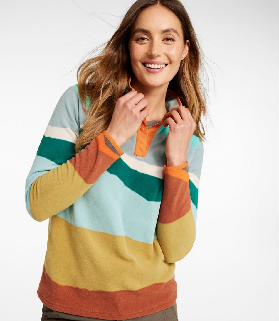 Women's All Season Access Fleece Pullover, Print - L.L.Bean Customer Favorite