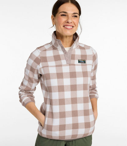 Women's L.L.Bean Sweater Fleece Pullover, Print - L.L.Bean Premium