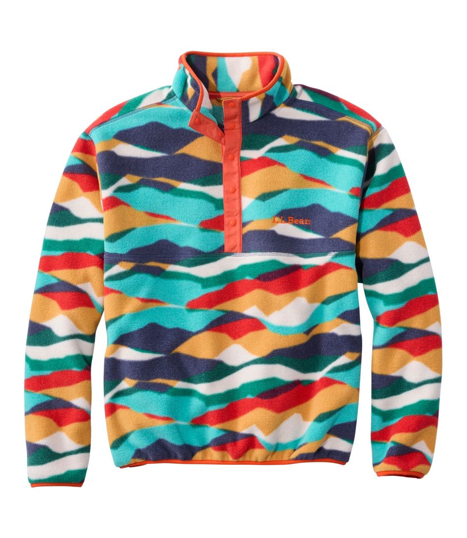 Adults' Bean's Classic Fleece Pullover, Print - L.L.Bean Featured