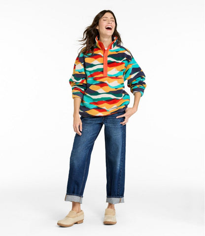 Adults' Bean's Classic Fleece Pullover, Print - L.L.Bean Featured