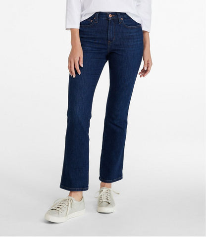 Women's L.L.Bean Everyday Stretch Jeans, High-Rise Mini Bootcut Ankle - L.L.Bean Quality