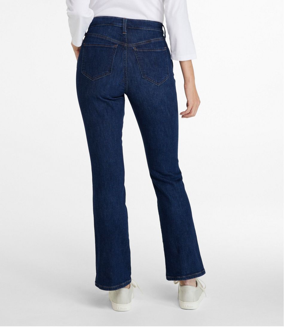 Women's L.L.Bean Everyday Stretch Jeans, High-Rise Mini Bootcut Ankle - L.L.Bean Quality