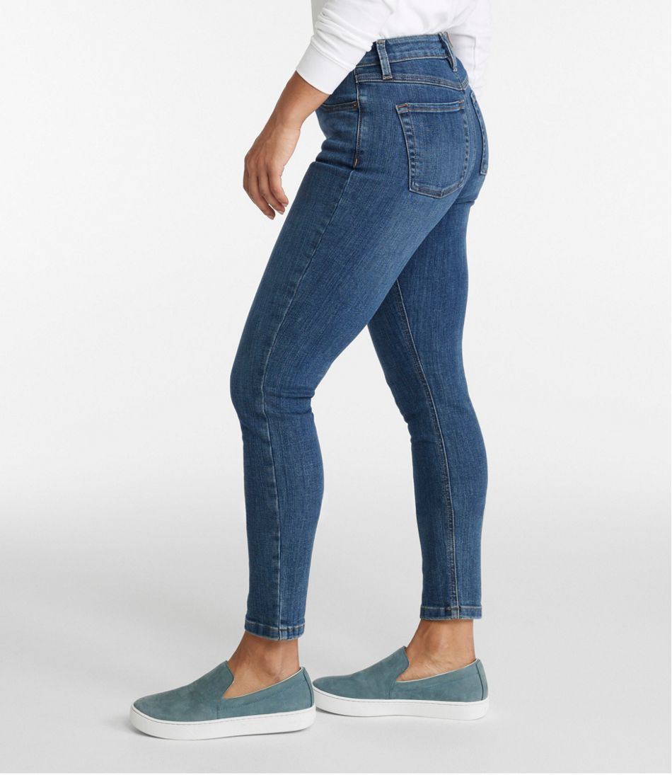 Women's BeanFlex® Jeans, High-Rise Slim-Leg Ankle - L.L.Bean Customer Favorite