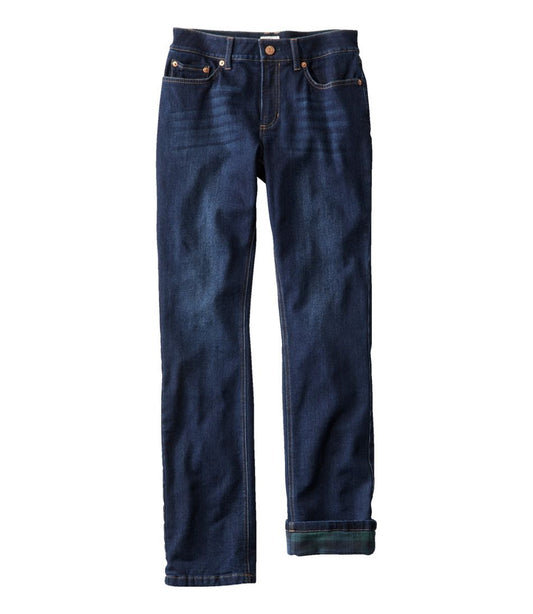 Women's BeanFlex® Jeans, Mid-Rise Straight-Leg Lined - L.L.Bean Top Pick