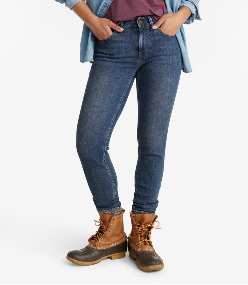 Women's BeanFlex® Jeans, Mid-Rise Skinny-Leg - L.L.Bean Trending