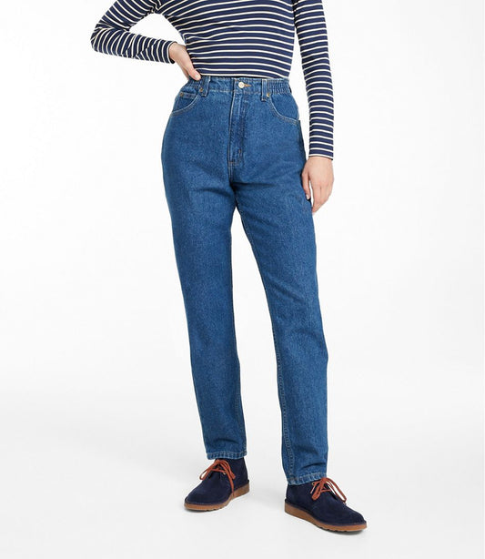 Women's Double L® Jeans, Ultra High-Rise Comfort Waist Tapered Leg - L.L.Bean Exclusive