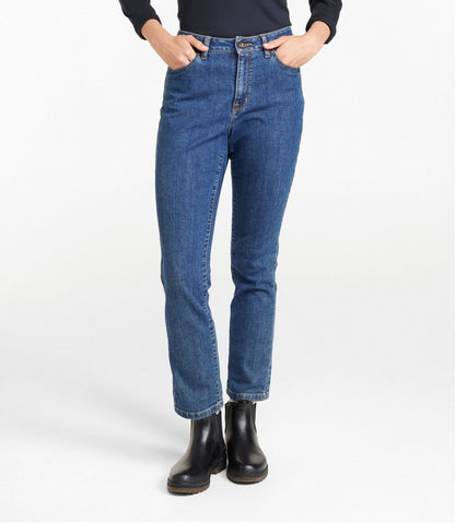 Women's True Shape Jeans, High-Rise Slim-Leg Ankle - L.L.Bean Everyday