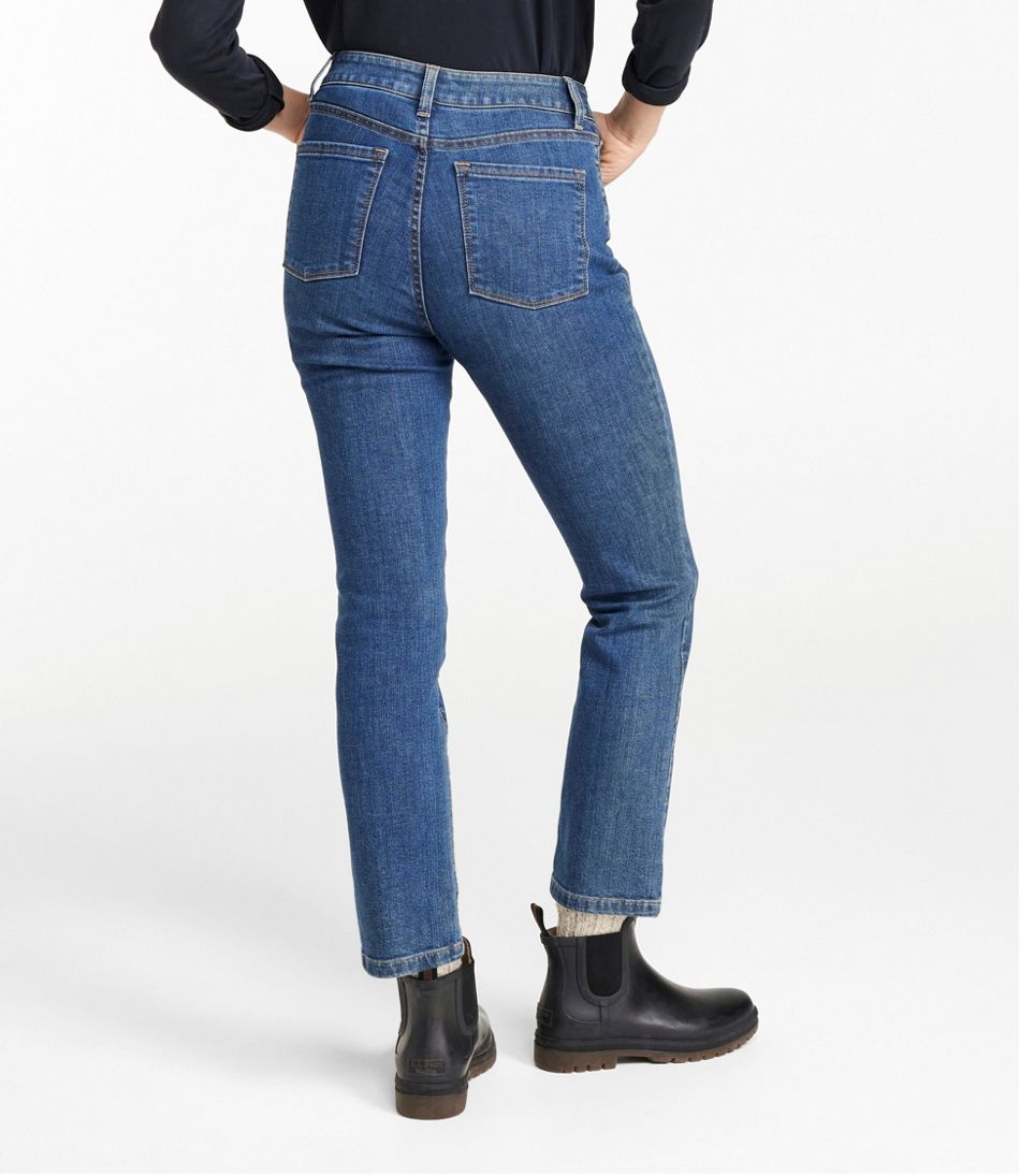 Women's True Shape Jeans, High-Rise Slim-Leg Ankle - L.L.Bean Everyday