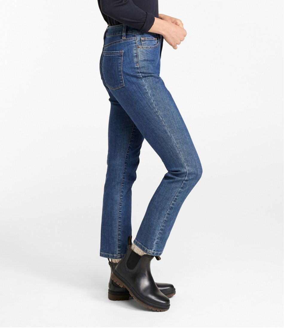Women's True Shape Jeans, High-Rise Slim-Leg Ankle - L.L.Bean Everyday