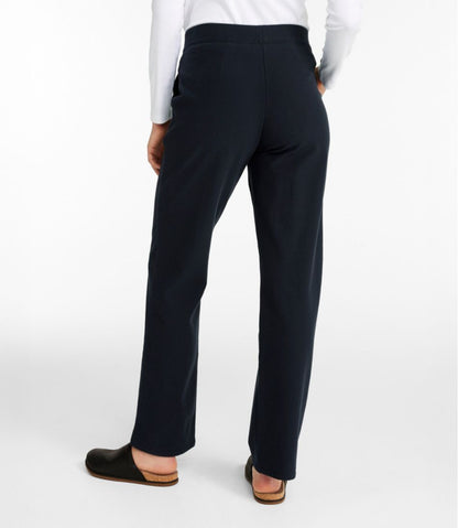 Women's Perfect Fit Pants, Fleece-Backed Straight-Leg - L.L.Bean Featured