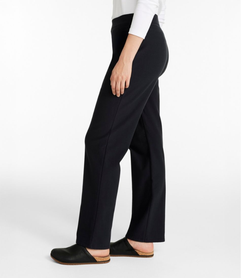 Women's Perfect Fit Pants, Fleece-Backed Straight-Leg - L.L.Bean Featured