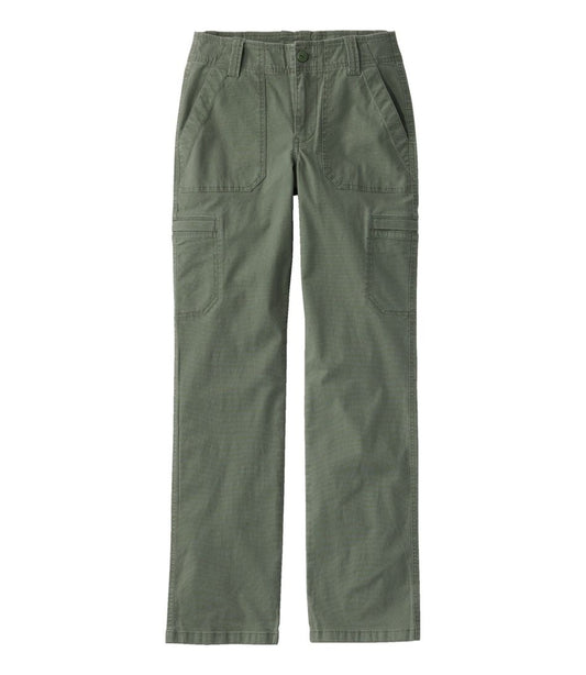 Women's 207 Vintage Cotton Canvas Pants, Mid-Rise Straight-Leg Cargo - L.L.Bean Best Seller