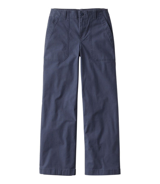 Women's 207 Vintage Cotton Canvas Pants, High-Rise Wide-Leg - L.L.Bean Essential
