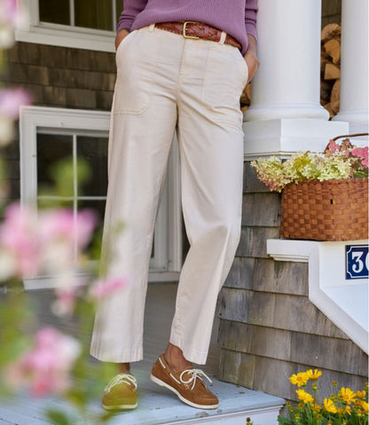Women's 207 Vintage Cotton Canvas Pants, High-Rise Wide-Leg - L.L.Bean Essential