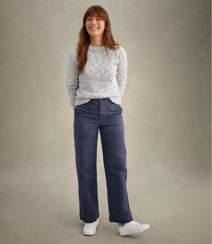 Women's 207 Vintage Cotton Canvas Pants, High-Rise Wide-Leg - L.L.Bean Essential
