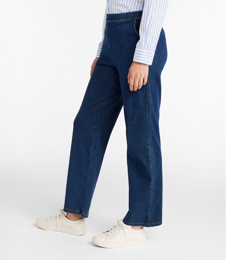 Women's Perfect Fit Pants, Denim Straight-Leg - L.L.Bean Value