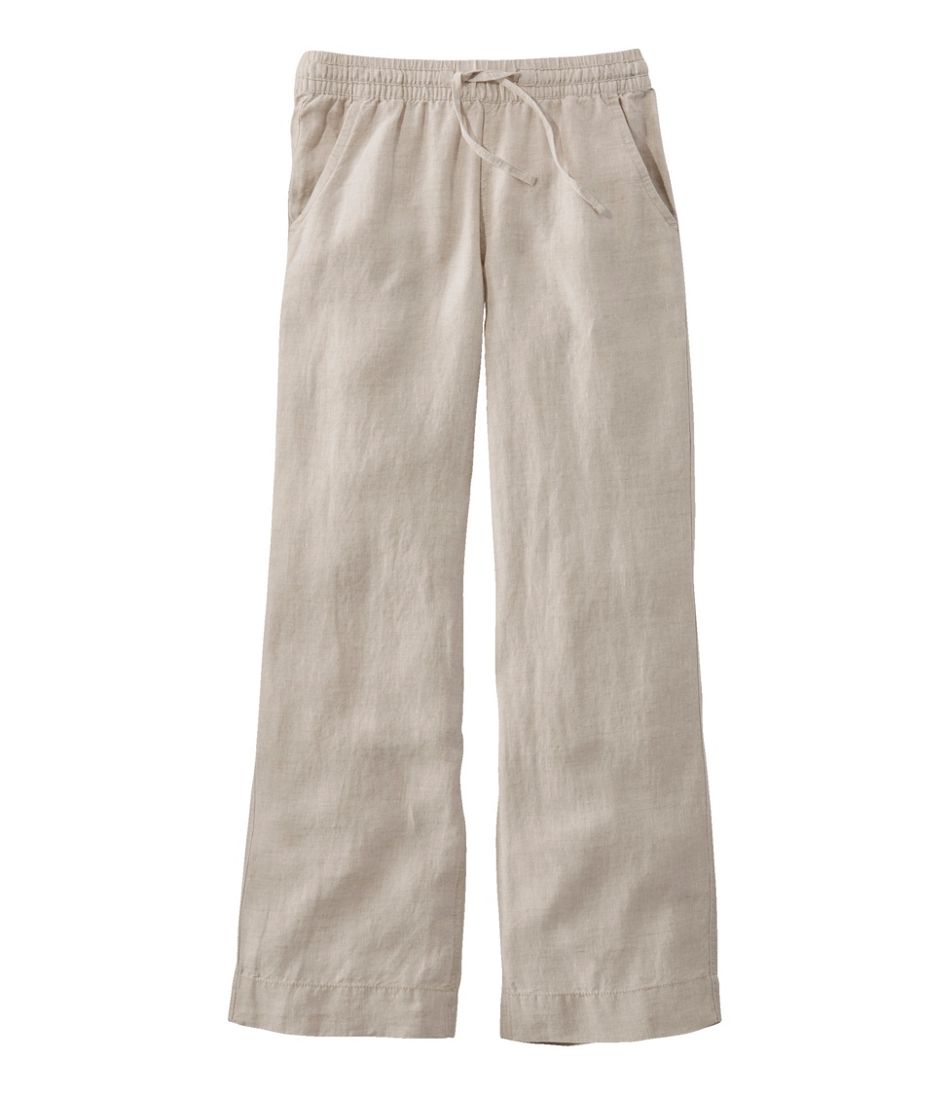 Women's Premium Washable Linen Pull-On Pants - L.L.Bean Premium