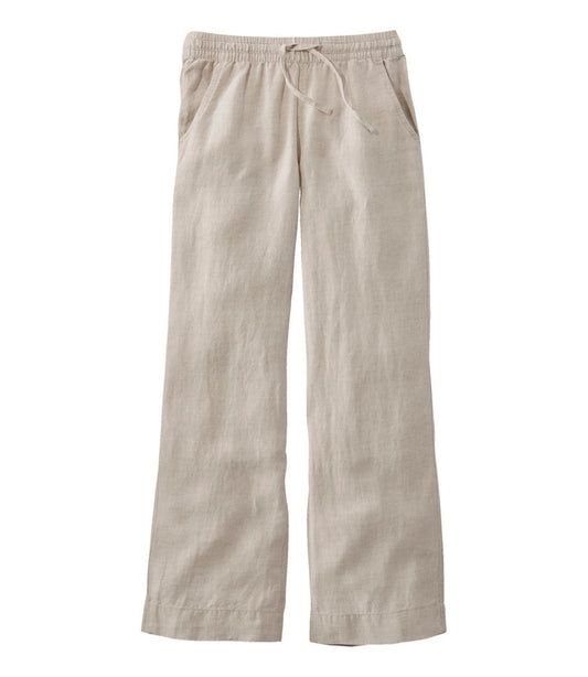 Women's Premium Washable Linen Pull-On Pants - L.L.Bean Premium