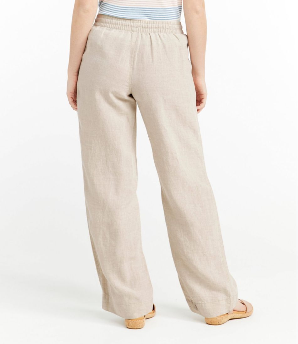 Women's Premium Washable Linen Pull-On Pants - L.L.Bean Premium