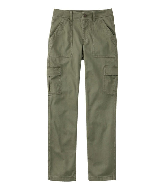 Women's Comfort Stretch Pants, Mid-Rise Straight-Leg Cargo - L.L.Bean Best Seller