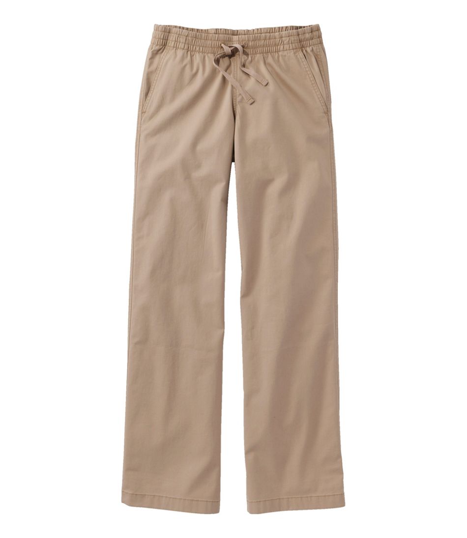 Lakewashed Pull-on Chinos, Mid-Rise Wide-Leg - L.L.Bean Great Value
