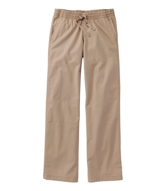 Lakewashed Pull-on Chinos, Mid-Rise Wide-Leg - L.L.Bean Great Value