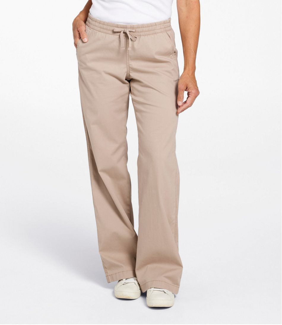 Lakewashed Pull-on Chinos, Mid-Rise Wide-Leg - L.L.Bean Great Value