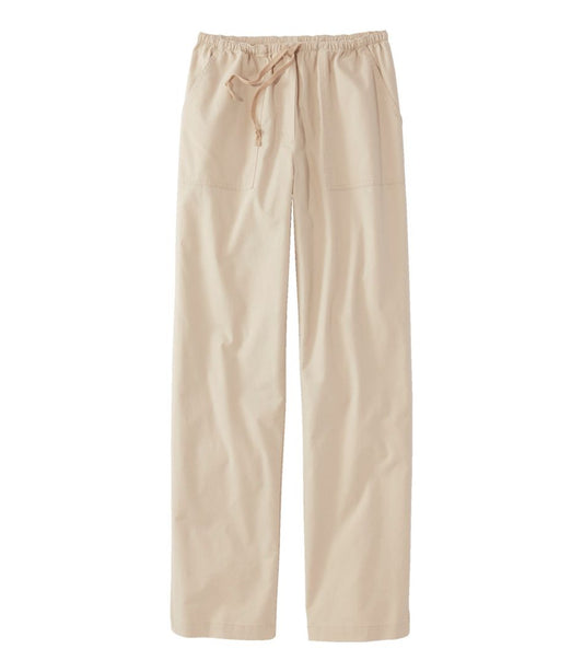 Women's Sunwashed Canvas Pants, High-Rise Straight-Leg - L.L.Bean Trusted