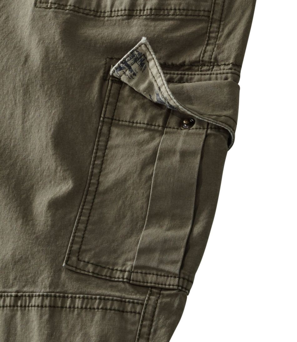 Women's Stretch Canvas Cargo Pants, Mid-Rise Straight-Leg - L.L.Bean Premium