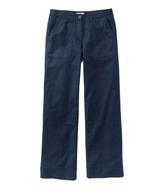Women's Signature Utility Pants, Mid-Rise Wide-Leg Ankle-Length - L.L.Bean New