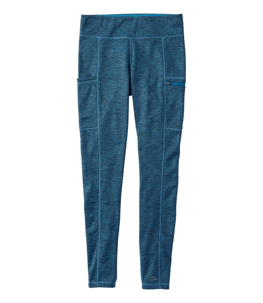 Women's PrimaLoft ThermaStretch Fleece Pocket Tights, Mid-Rise - L.L.Bean Featured