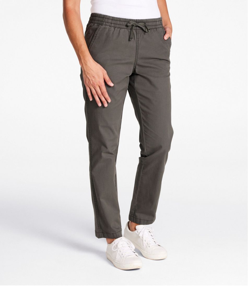 Women's Lakewashed Chino Pants, Mid-Rise Pull-On Ankle - L.L.Bean Best Seller
