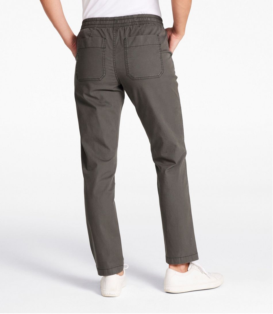 Women's Lakewashed Chino Pants, Mid-Rise Pull-On Ankle - L.L.Bean Best Seller