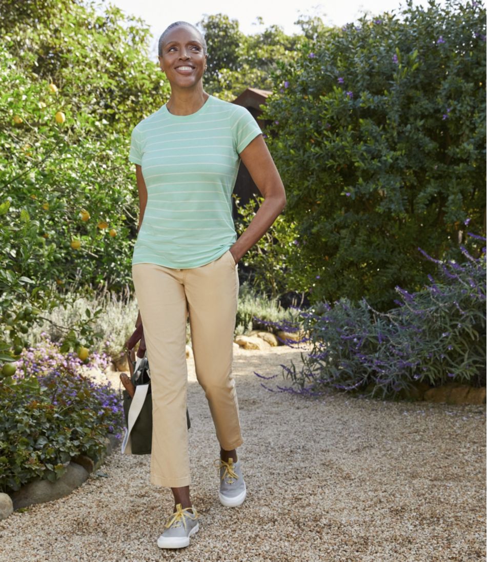 Women's Lakewashed Chino Pants, Mid-Rise Pull-On Ankle - L.L.Bean Best Seller