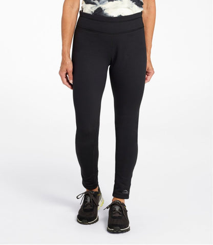 Women's PrimaLoft ThermaStretch Fleece Tights, Mid-Rise - L.L.Bean Recommended