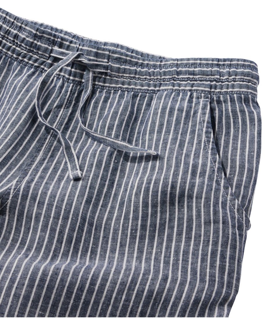 Women's Premium Washable Linen Pull-On Pants, Stripe - L.L.Bean Trusted