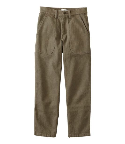 Women's Signature Washed Cotton Barrel Pants, High-Rise Tapered Leg - L.L.Bean Recommended
