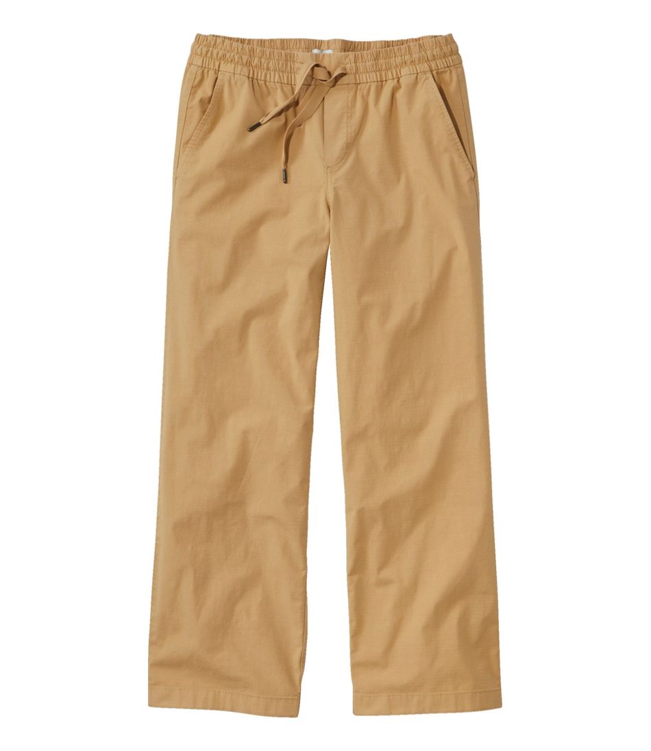 Women's Stretch Ripstop Pull-On Pants, Wide-Leg Ankle - L.L.Bean Value