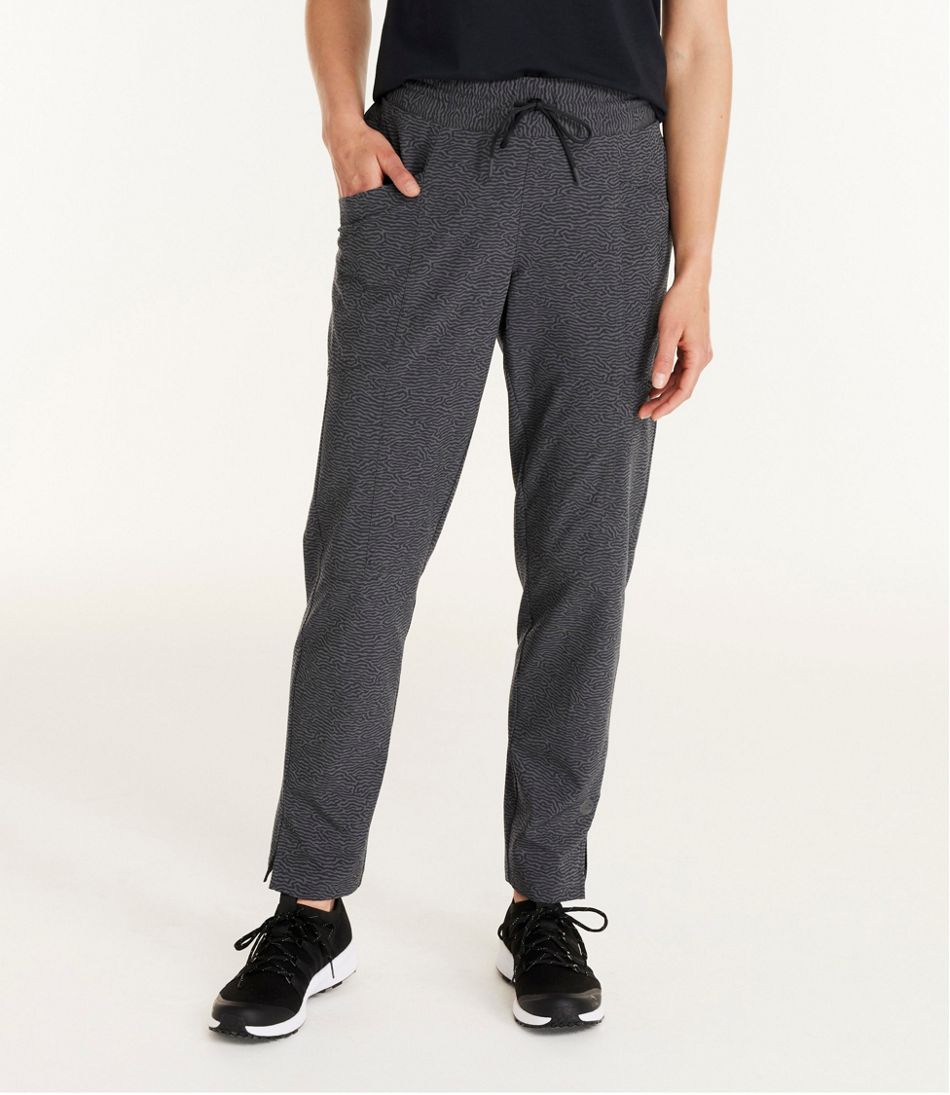 Women's VentureStretch Woven Ankle Pants, Mid-Rise Print - L.L.Bean Trusted