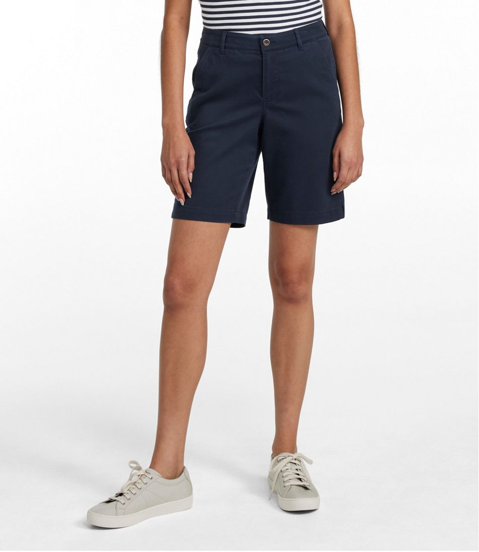 Women's Comfort Stretch Shorts, Chino Bermudas 9" - L.L.Bean Featured