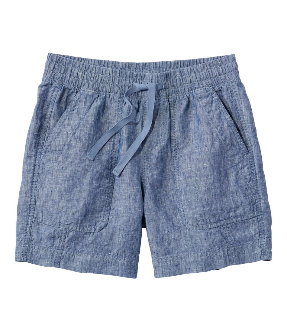Women's Premium Washable Linen Shorts, Mid-Rise 6" - L.L.Bean Trending