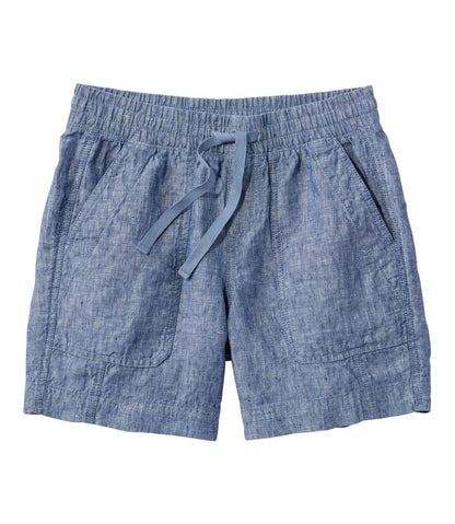 Women's Premium Washable Linen Shorts, Mid-Rise 6" - L.L.Bean Trending