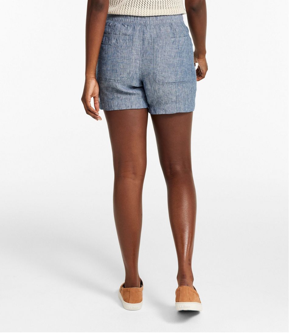 Women's Premium Washable Linen Shorts, Mid-Rise 6" - L.L.Bean Trending