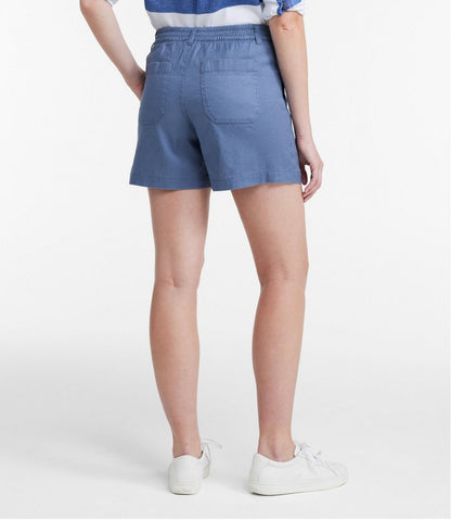Women's Comfort Stretch Cotton/Linen Shorts, High-Rise 7" - L.L.Bean Premium