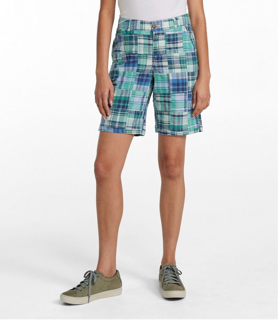 Women's Comfort Shorts, Patchwork Bermudas 9" - L.L.Bean New