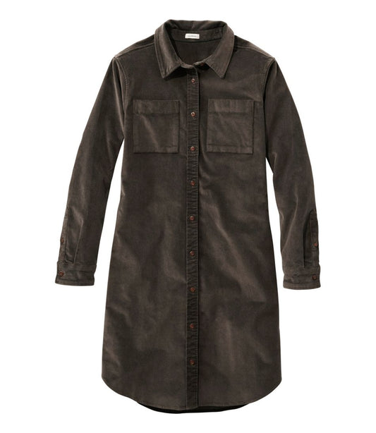 Women's L.L.Bean Heritage Corduroy Shirt Dress - L.L.Bean Recommended