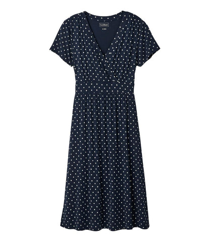 Women's Summer Knit Dress, Short-Sleeve Print - L.L.Bean Exclusive