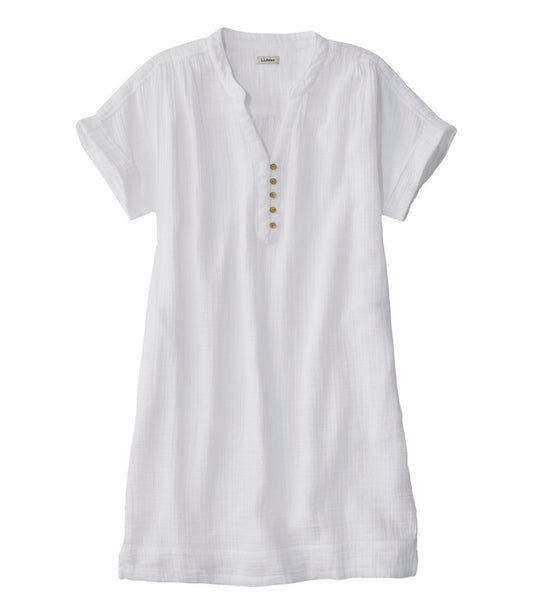 Women's Cloud Gauze Short-Sleeve Shift Dress - L.L.Bean Trusted